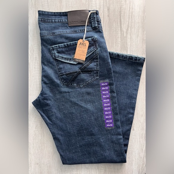 Axel Men's Slim Boot Cut Denim - Picture 1 of 7